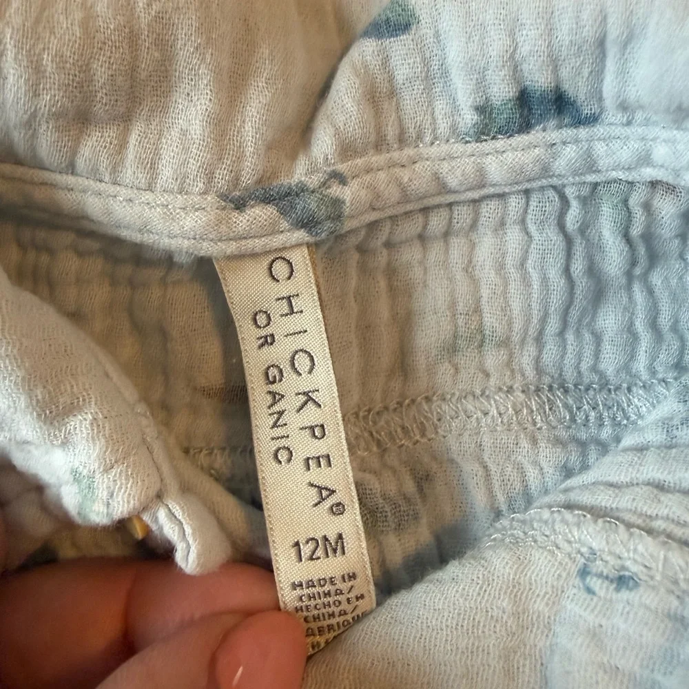 Kids Light Blue Sailboat Cotton Matching Set Very Soft Size 12 months